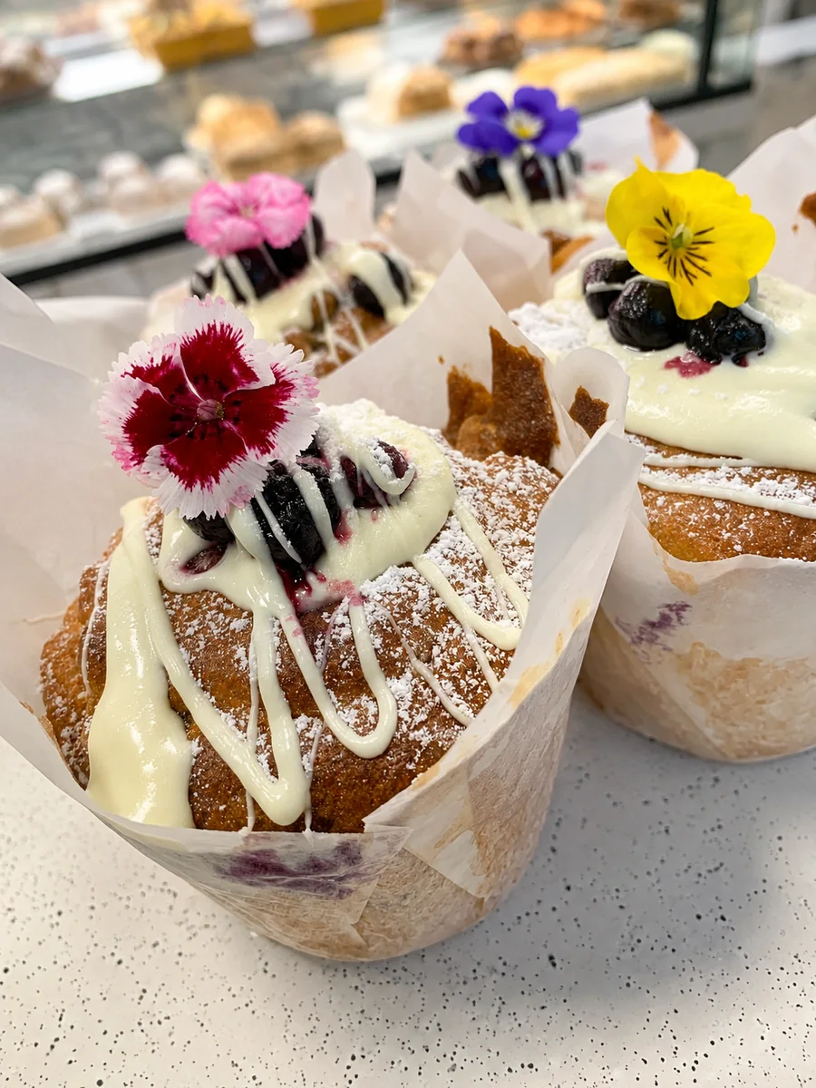 Baked cabinet food at Nourish Cafe